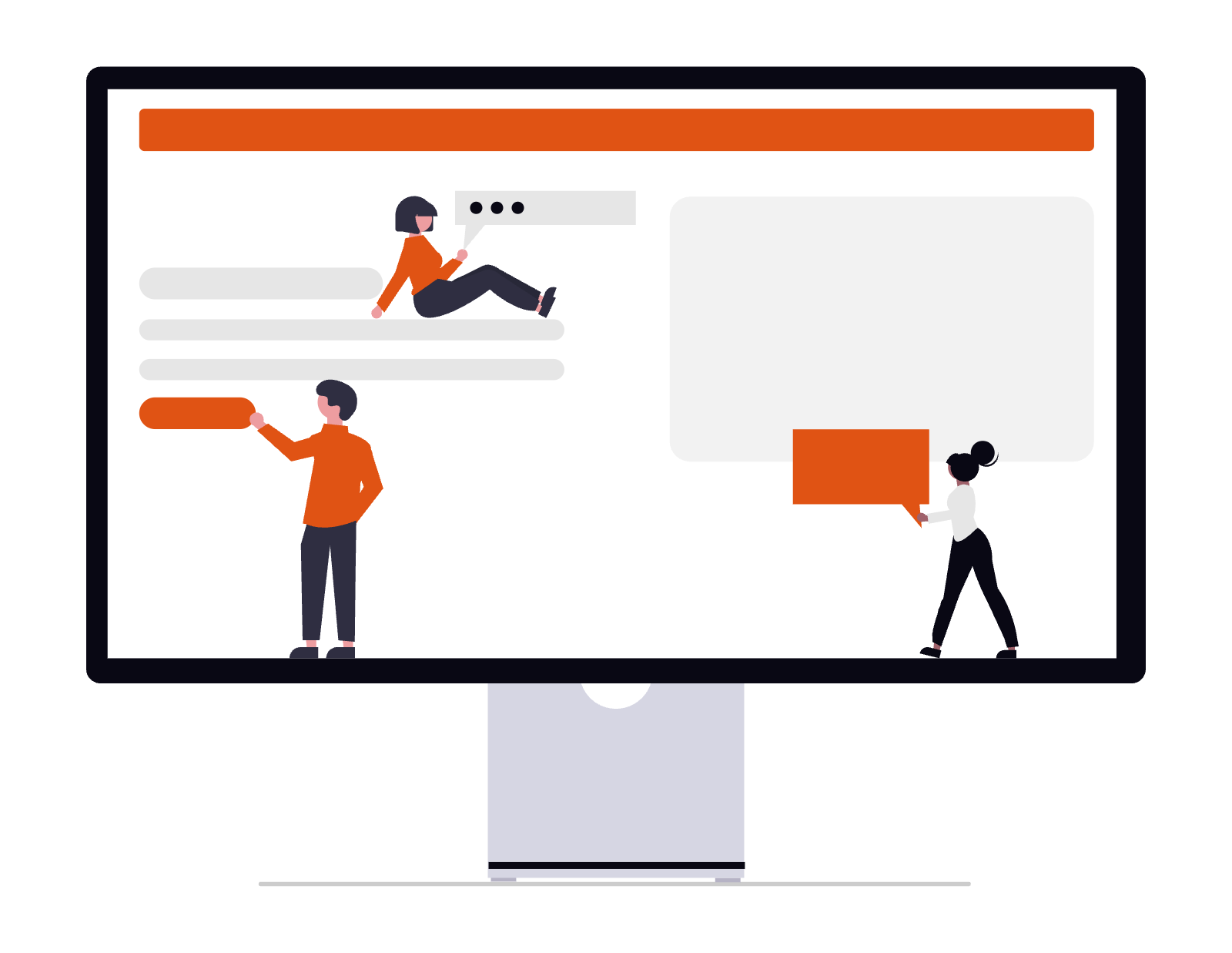 Digital Marketing For Small Businesses in San Francisco. An illustration showing the process of digital marketing.